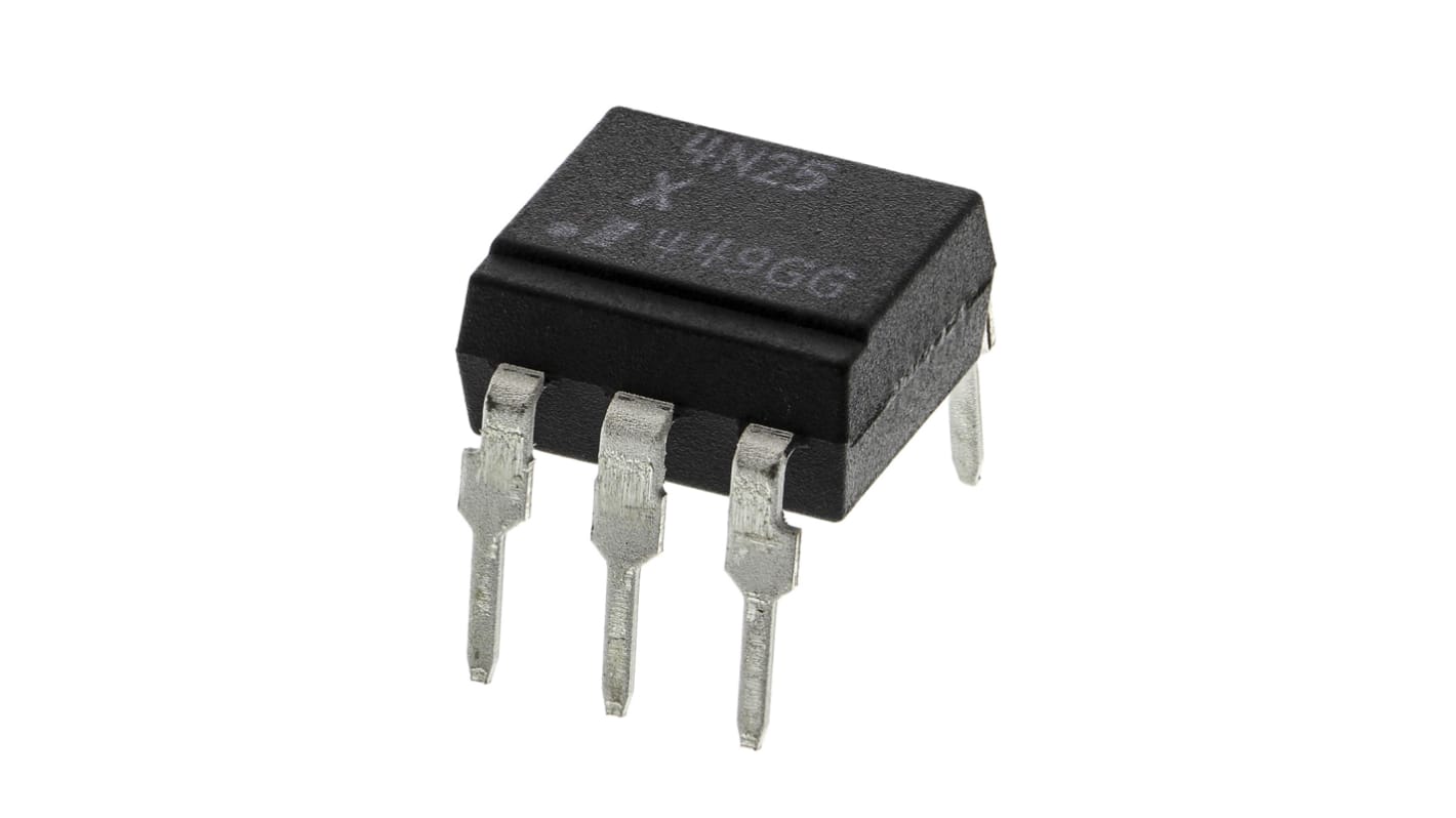 Isocom 通孔光耦, 6针, PDIP, 晶体管输出, 直流输入, 4N25系列