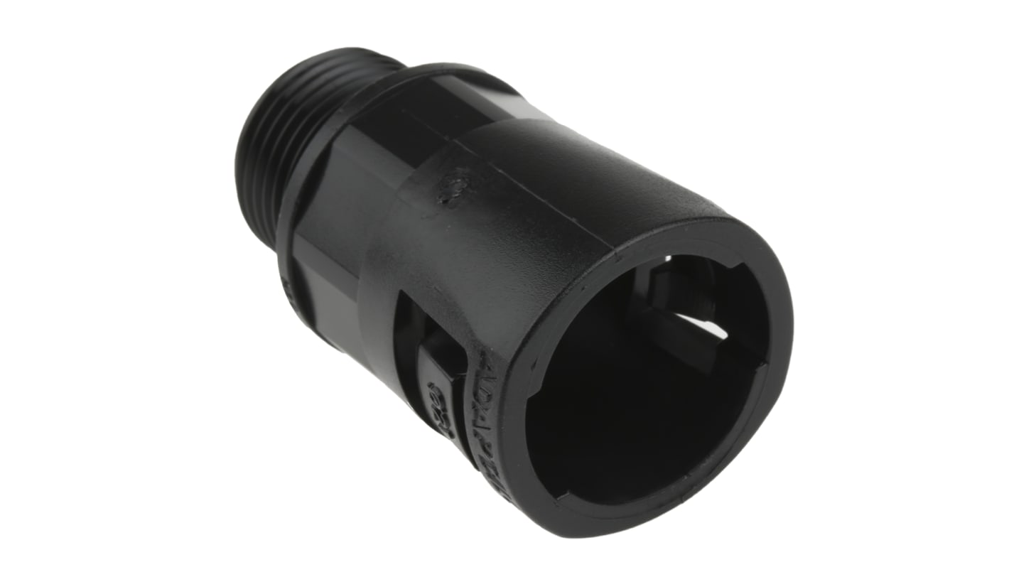 Raccordo per cavi Adaptaflex 7TCA296000R0585 AL21/M20/A/BL AL in Nylon 66 Nero, Nero, filetto M20, 21mm, protezione IP66
