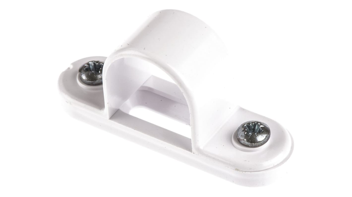 Schneider Electric White PVC Saddle Clamp 20mm Max. Bundle