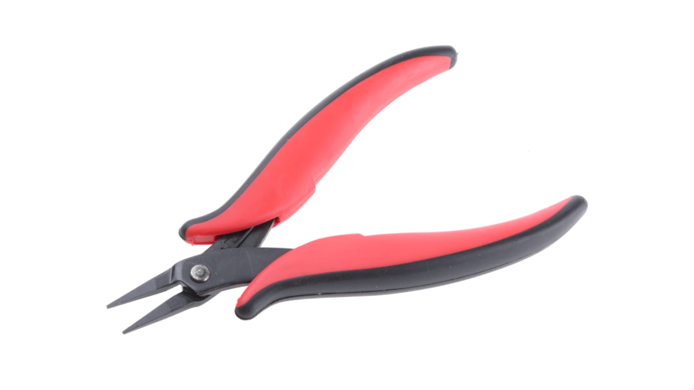 RS PRO Long Nose Pliers, 140 mm Overall, Straight Tip