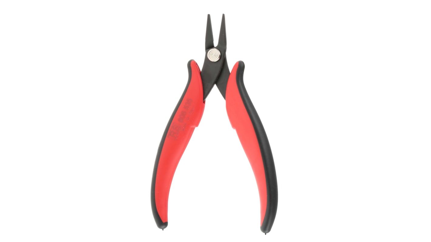 RS PRO Electronics Pliers, Flat Nose Pliers, 140 mm Overall, Straight Tip, 30mm Jaw