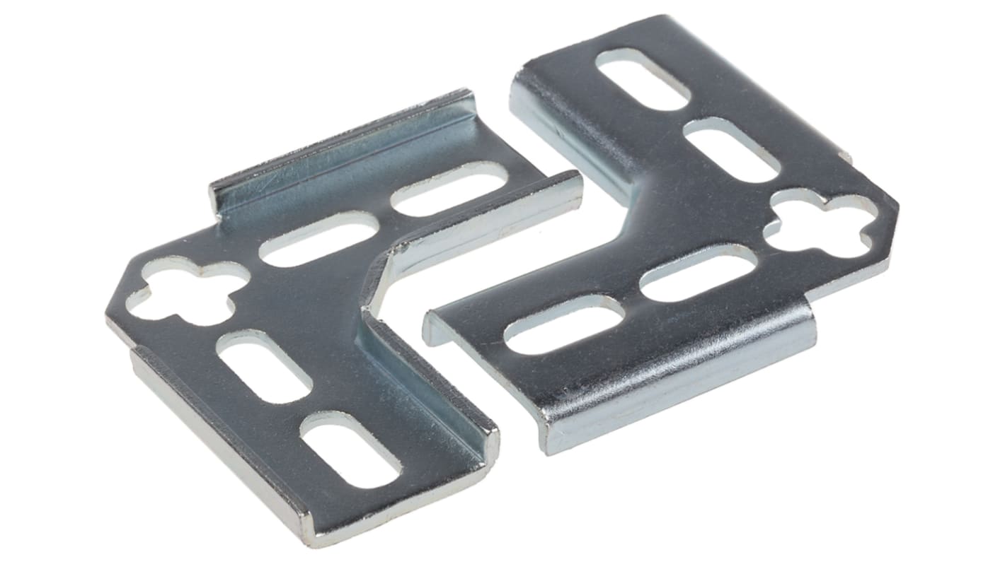 RS PRO Angled Bracket for Use with DIN Rail