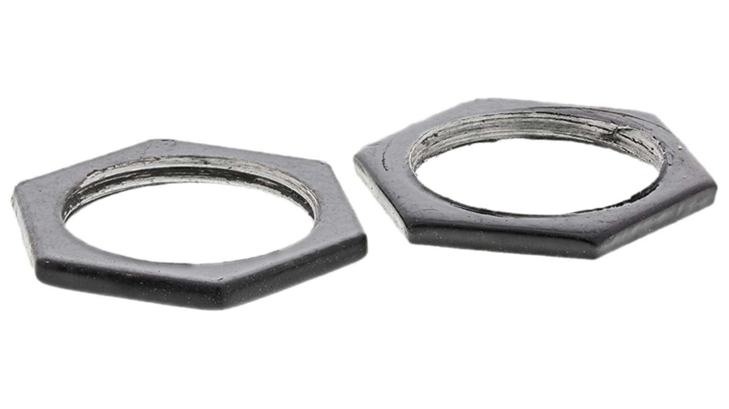 Contratuerca para prensaestopas, RS PRO, Negro, Acero, M25