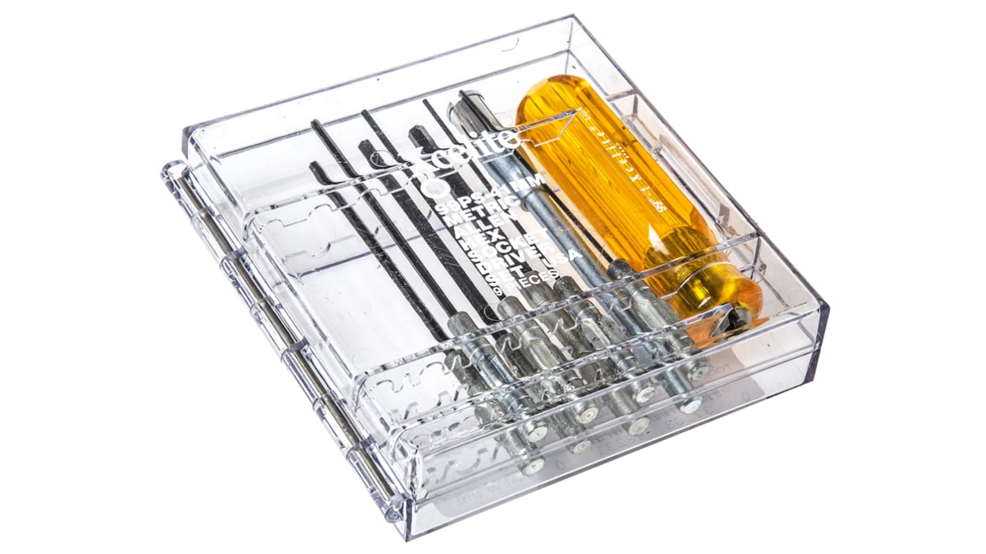 99PS41MM Xcelite by Weller Allen Hexagon Screwdriver Set, 9Piece RS