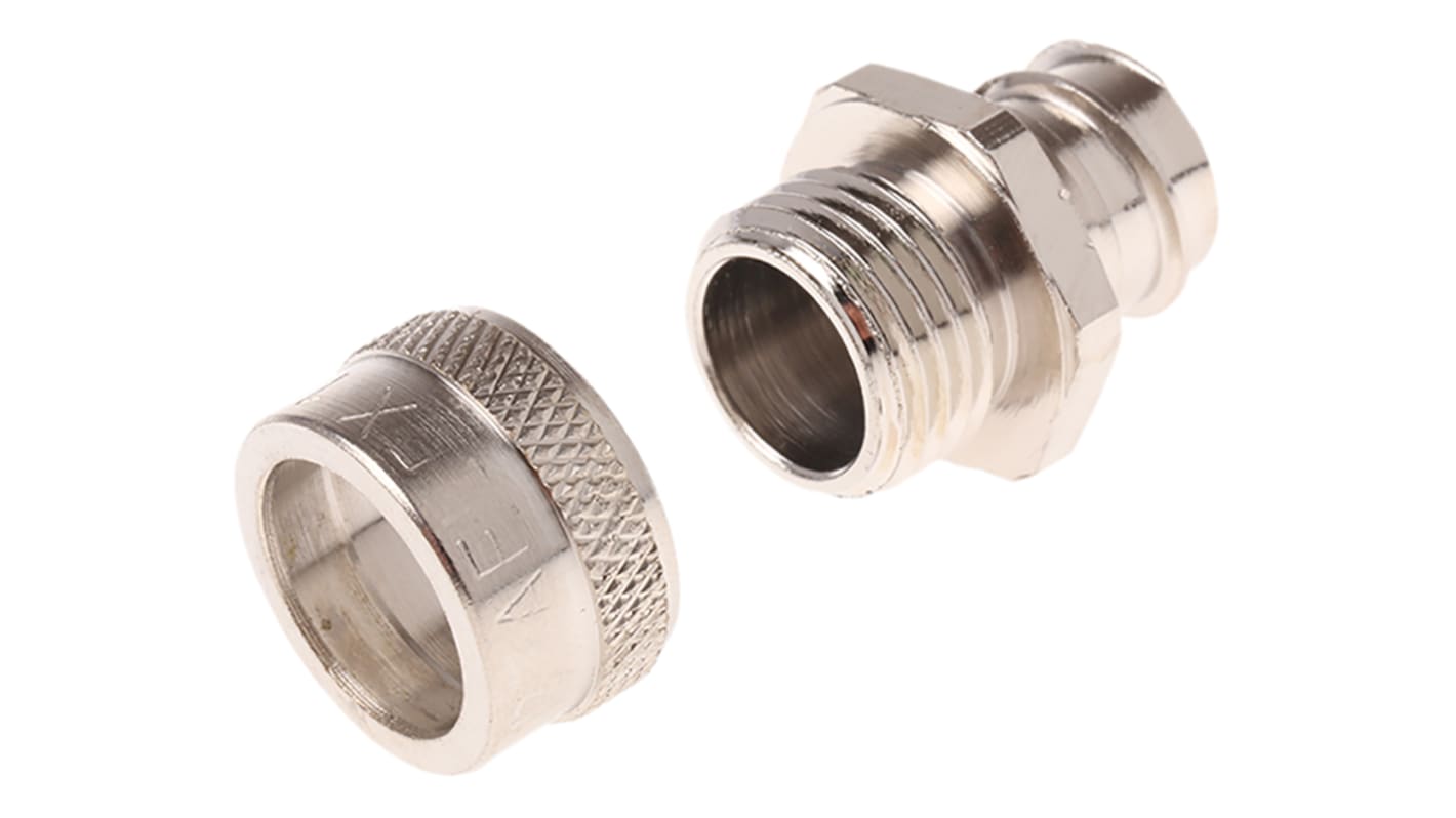 Raccordo per cavi Adaptaflex 7TCA296020R0093 SP16/M16/A SP in Ottone Nickelato, Argento, filetto M16, 16mm, protezione