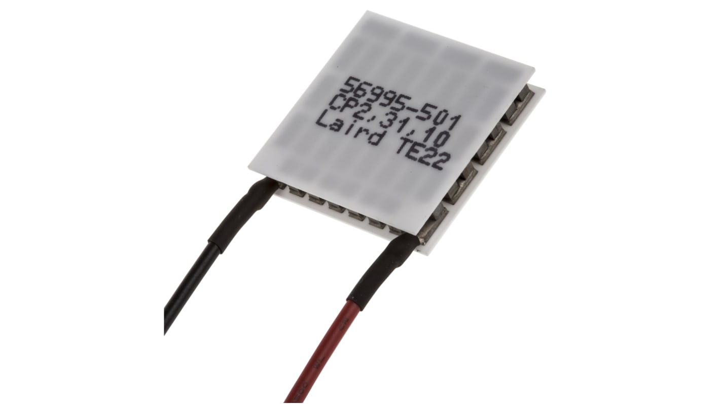 Laird Technologies 珀耳帖模块, 有效面积29.7 x 29.7mm, 3.9V 直流, 9A, 最大温差+75°C, 最大制冷21.3W