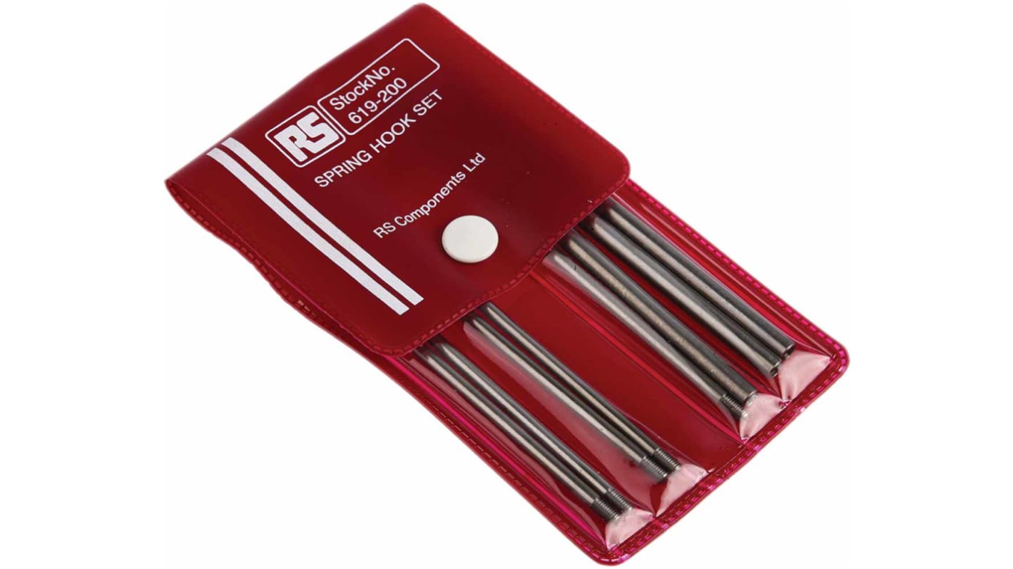 RS PRO 8 pcs 380 mm 5kg Pulling Capacity Spring Hook