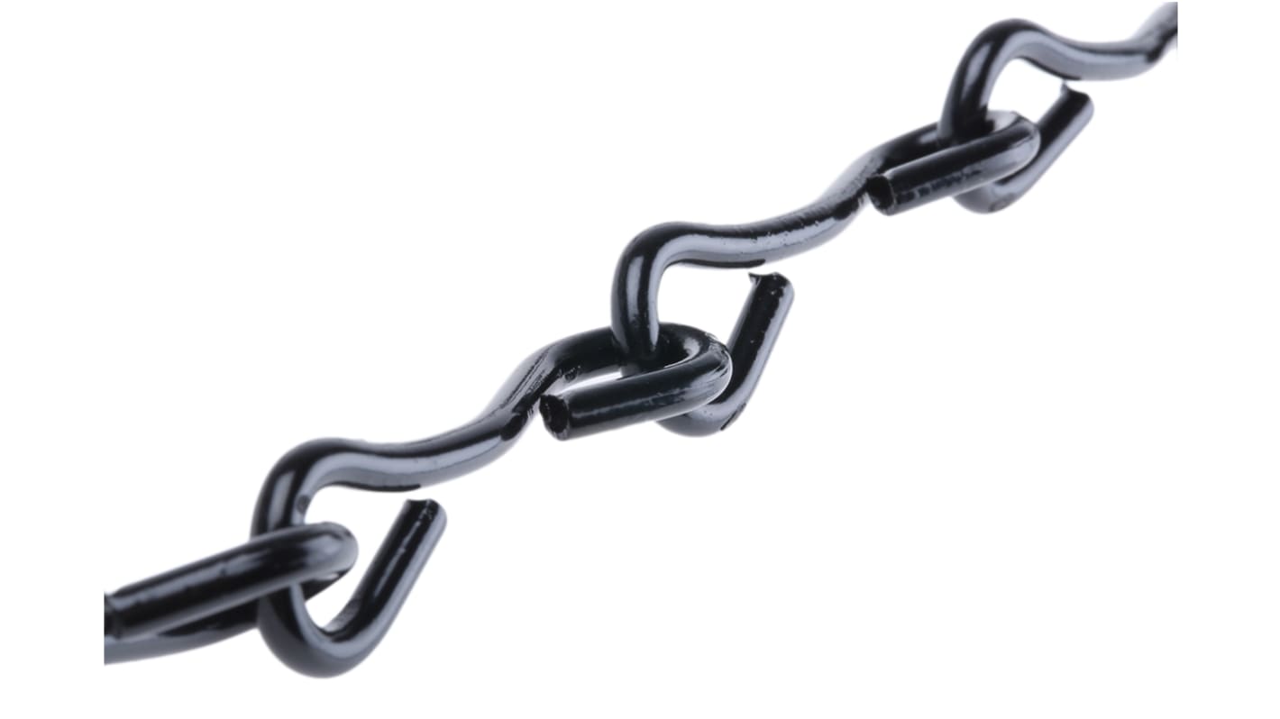 RS PRO Jack Chain, Conduit Fitting, 8mm Nominal Size, Steel, Black