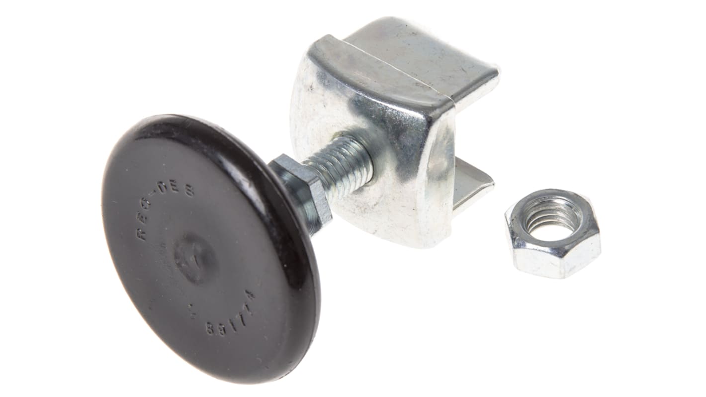 RS PRO M8 Thread Adjustable Foot, 25mm