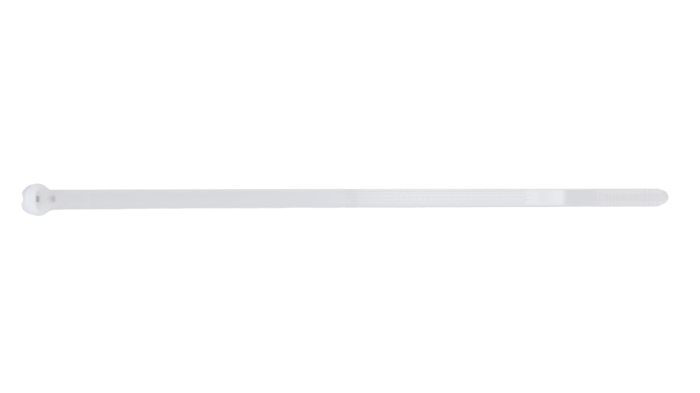 Bridas Thomas & Betts Ty-Rap de Nylon 66 Blanco, 185.67mm x 4,83 mm, No reutilizable