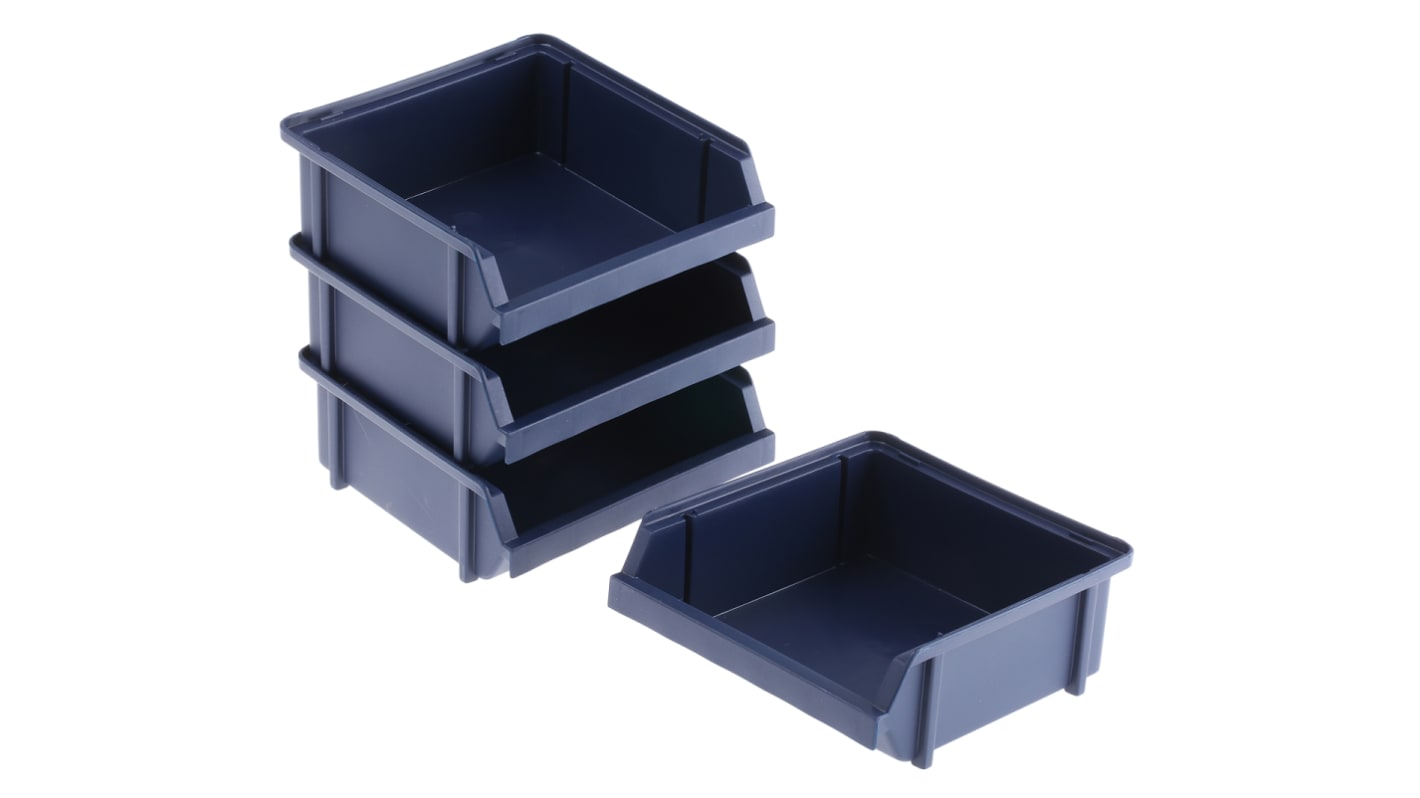 Raaco PP Storage Bin, 50mm x 125mm, Blue