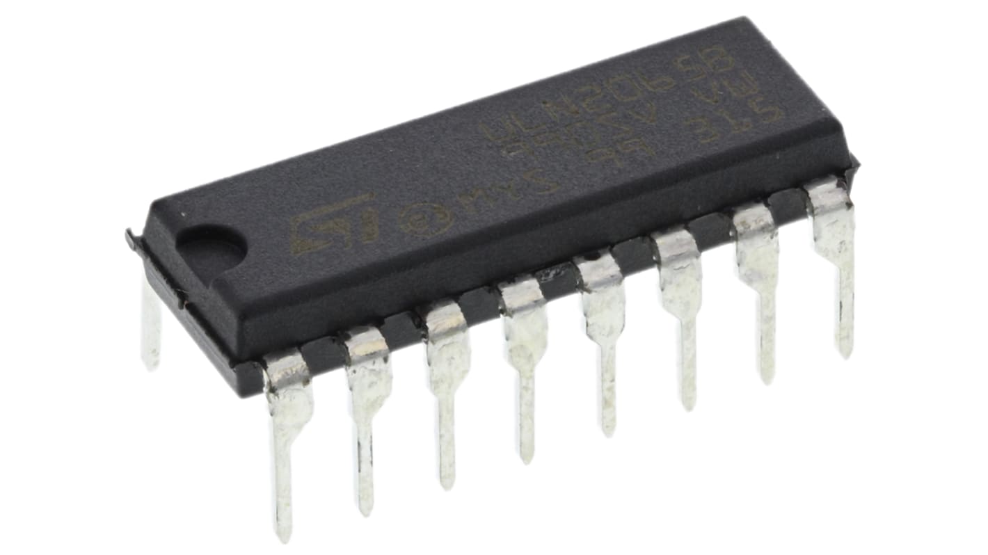 Transistor Darlington, ULN2065B, NPN 1,75 A, 80 V, PDIP, 16 pines Emisor común