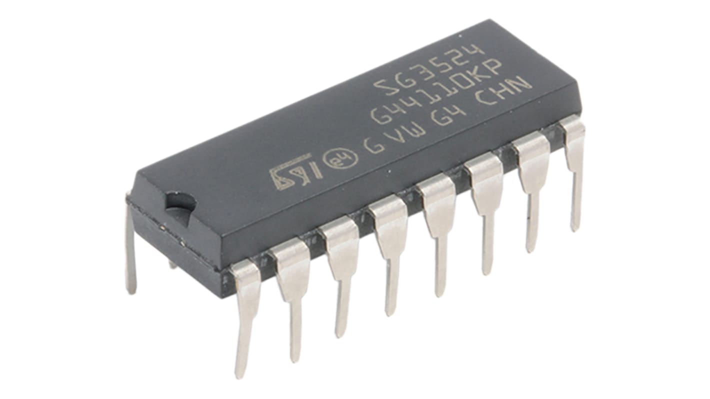 Kontroler PWM 300 kHz Otwór przezierny 16 -pinowy STMicroelectronics PDIP