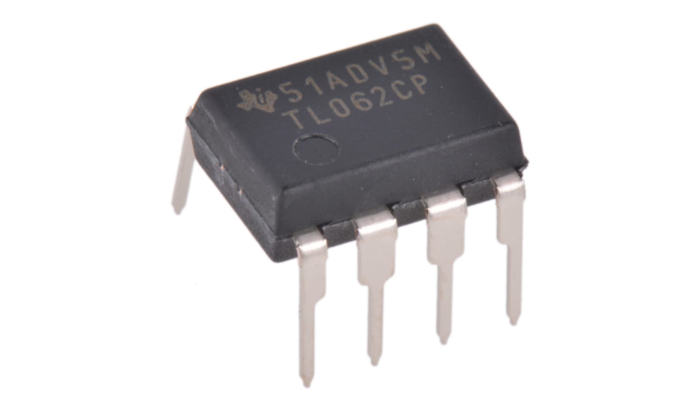 TL062CP Texas Instruments, Op Amp, 1MHz, 8-Pin PDIP