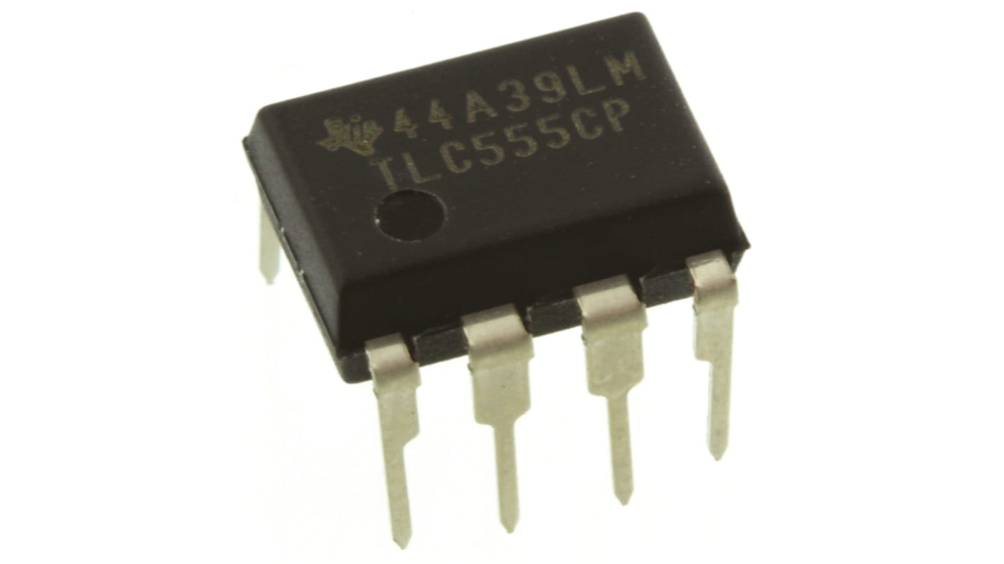 Circuito timer TLC555CP, 1 2MHz PDIP, 8 Pin