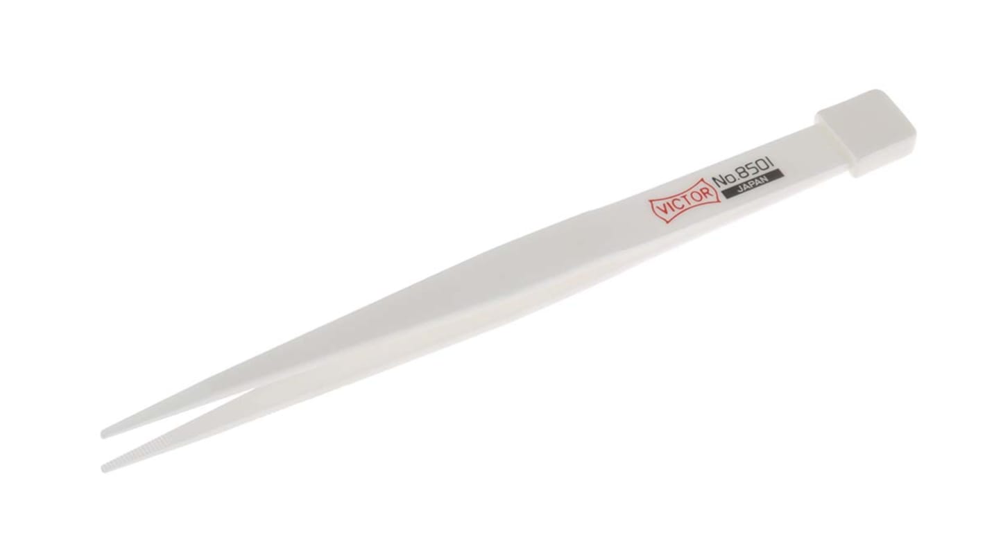 RS PRO 124 mm, Zirconia Ceramic, Serrated, Tweezers