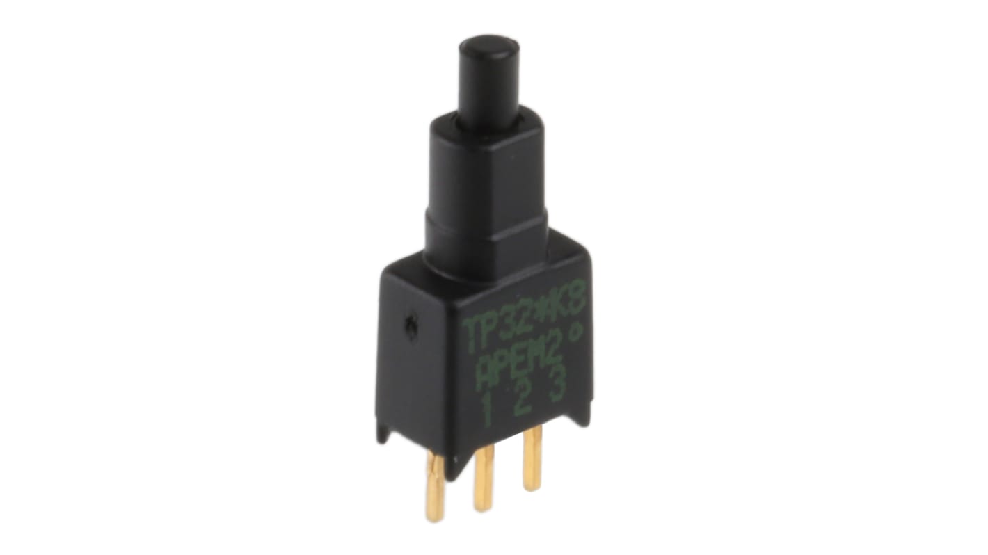 APEM 押しボタンスイッチ, モーメンタリ, SPST, 400 mA @ 20 V PCB