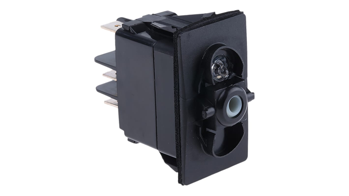 Carlingswitch DPST, Latching Rocker Switch Panel Mount