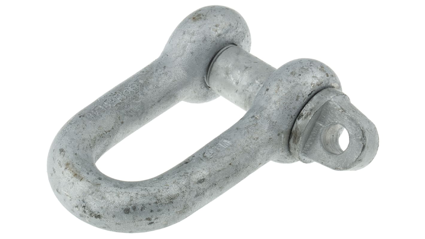 RS PRO D-Shackle, Zinc Plated Steel, 5.5t