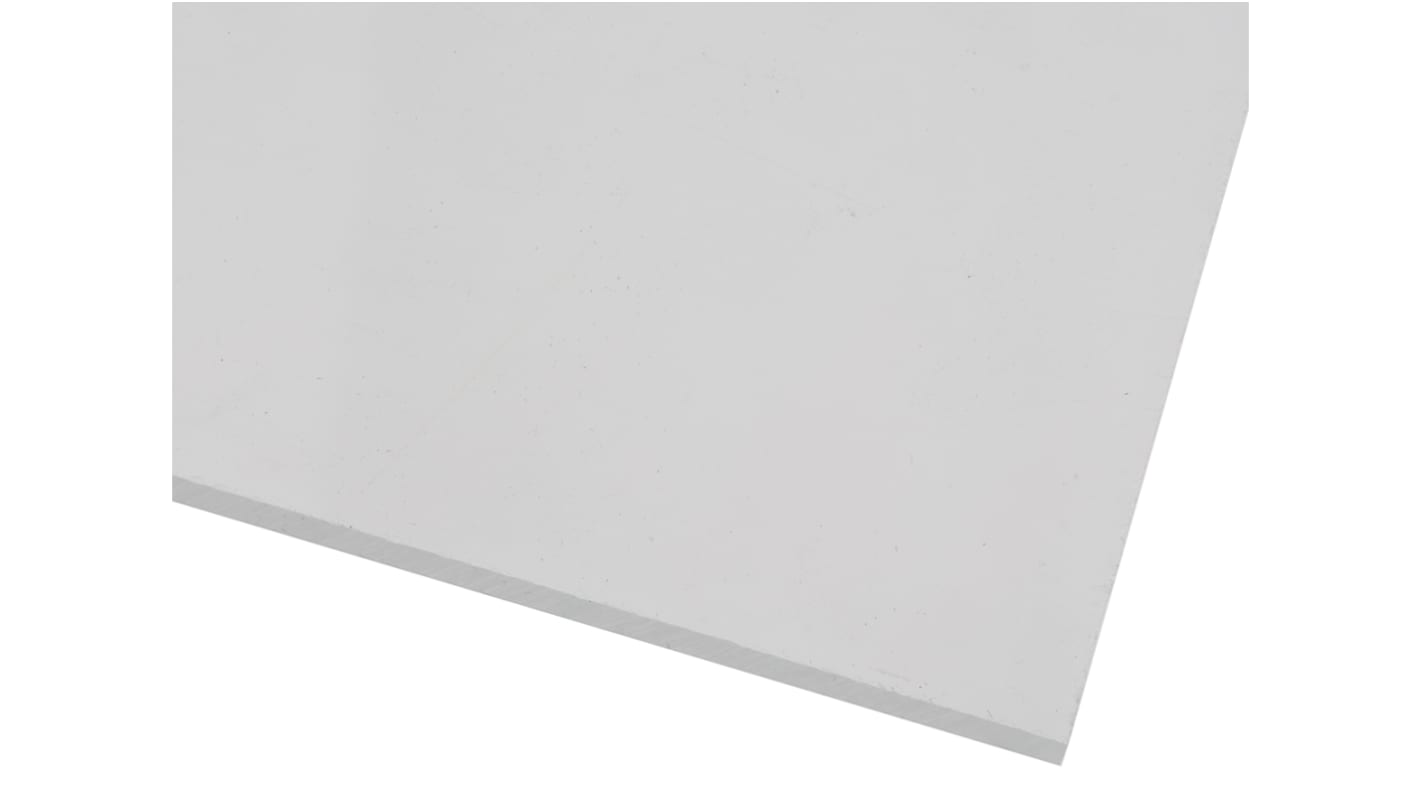 RS PRO PMMA Kunststoffplatte, Transparent, 6mm x 300mm x 500mm / 1.41g/cm³ bis +70°C, Voll