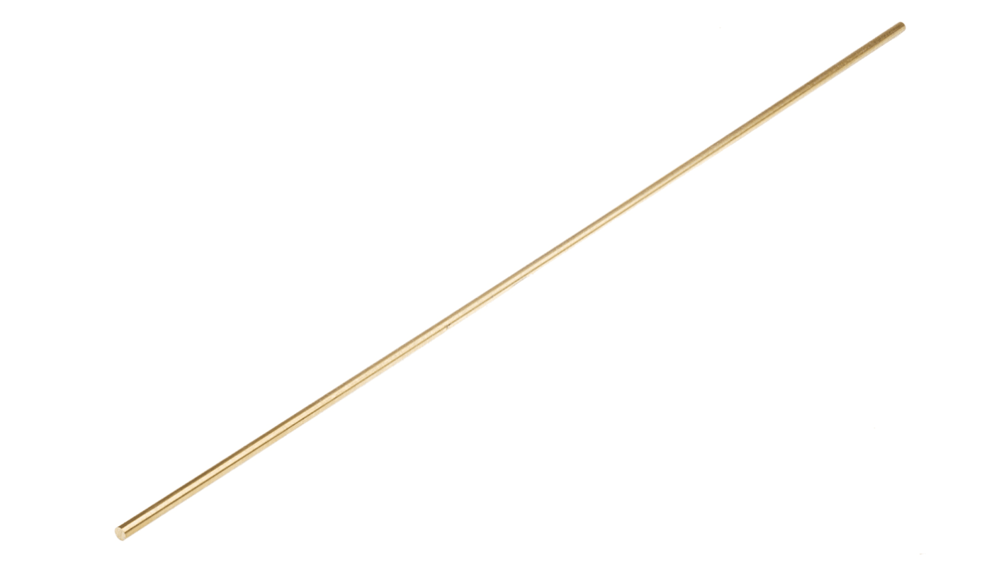 RS PRO Brass Rod 5mm Diameter, 500mm L
