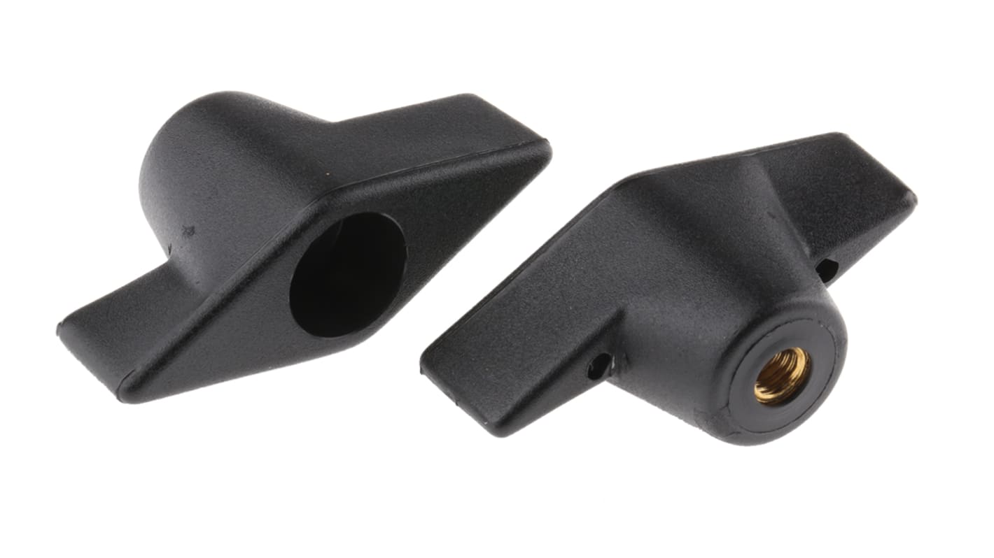 RS PRO Feststellschraube M6 Ø 6mm x 9mm Knebelgriff, mit Gewindebohrung Ø 50mm