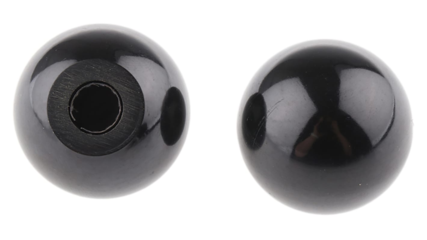 RS PRO つまみノブ ボール 直径:32mm 黒