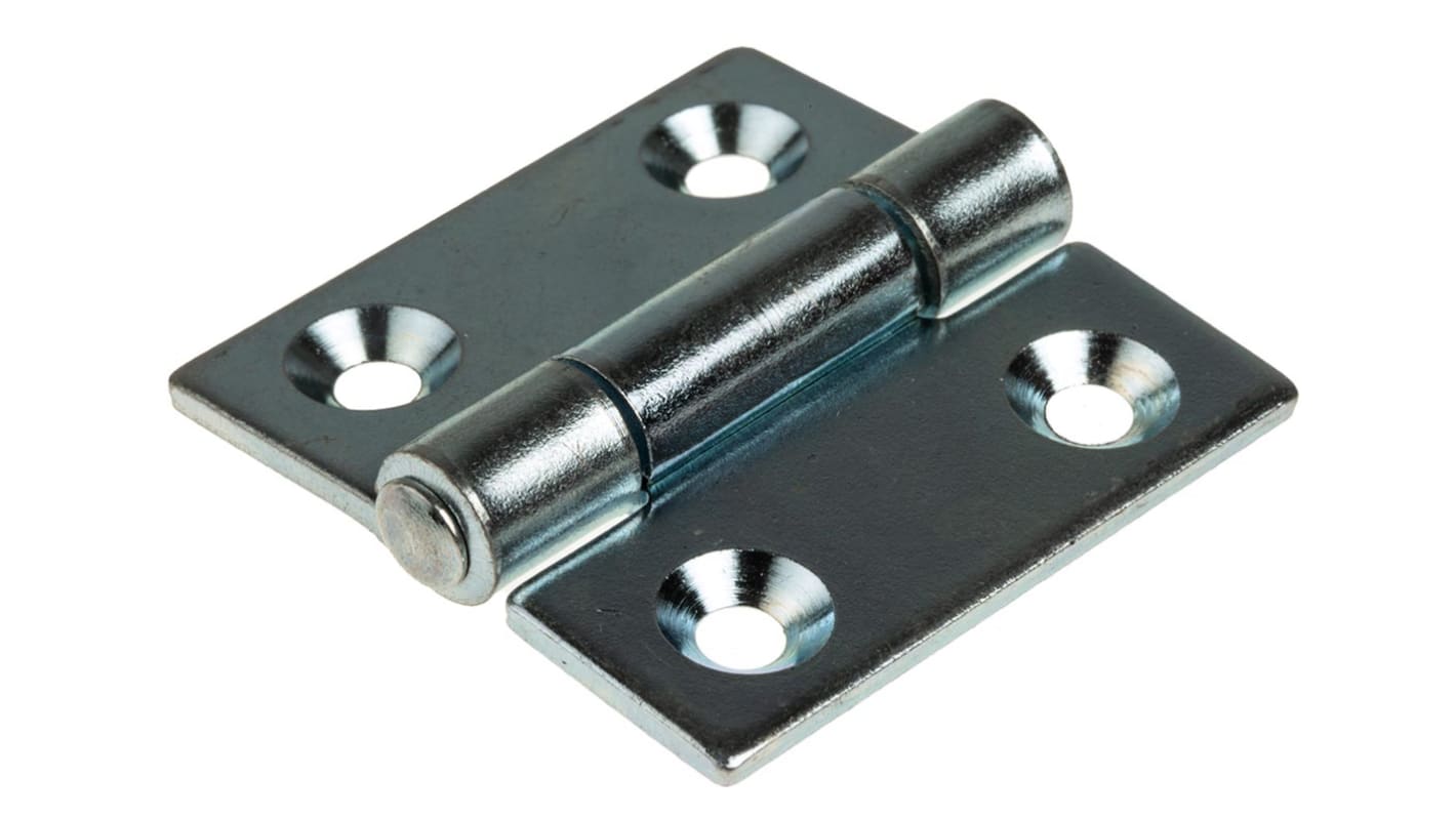 Pinet バットヒンジ スチール, 無拘束, 平丁番, 長さ:40mm