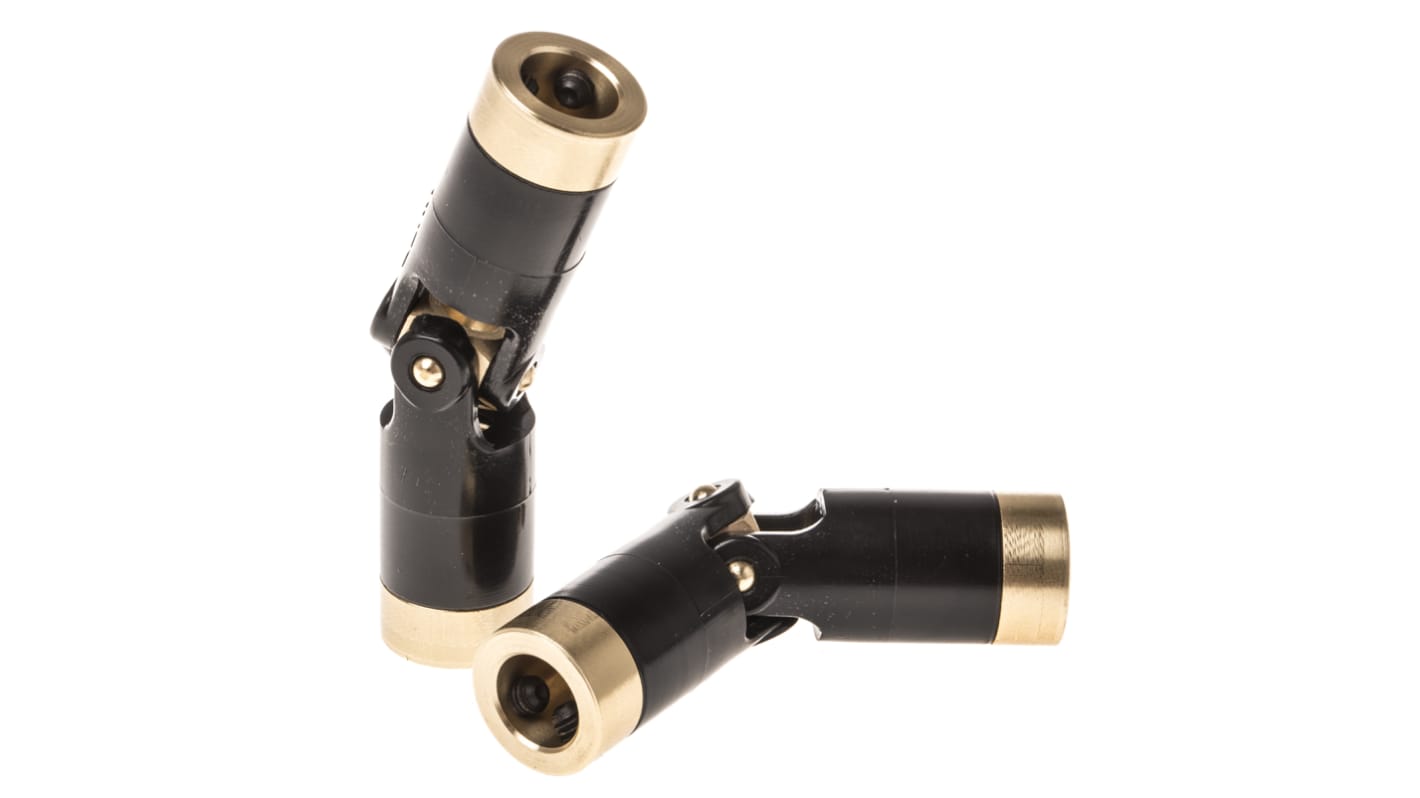 Huco Universal Joint 103.16.3232, Single, Plain, Bore 10 x 10mm, 67.6mm Length