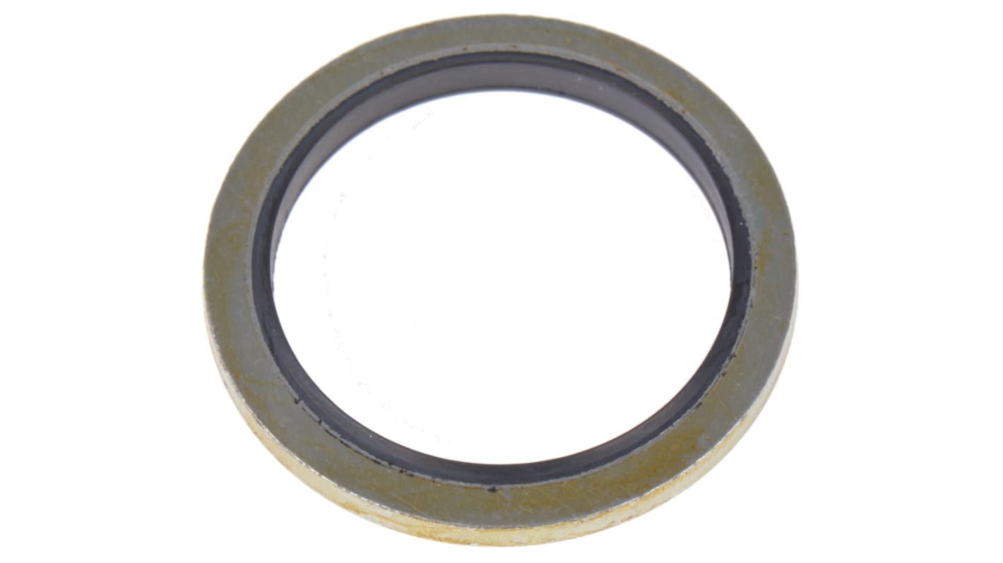RS PRO Nitrile Rubber Bonded Seals Washer, 27.05mm Bore, 34.93mm Outer Diameter