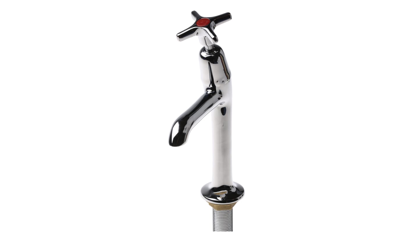 Pegler Yorkshire 黄铜水龙头, 高颈热水槽水龙头, 扭动把手, BSP, 1/2in接口