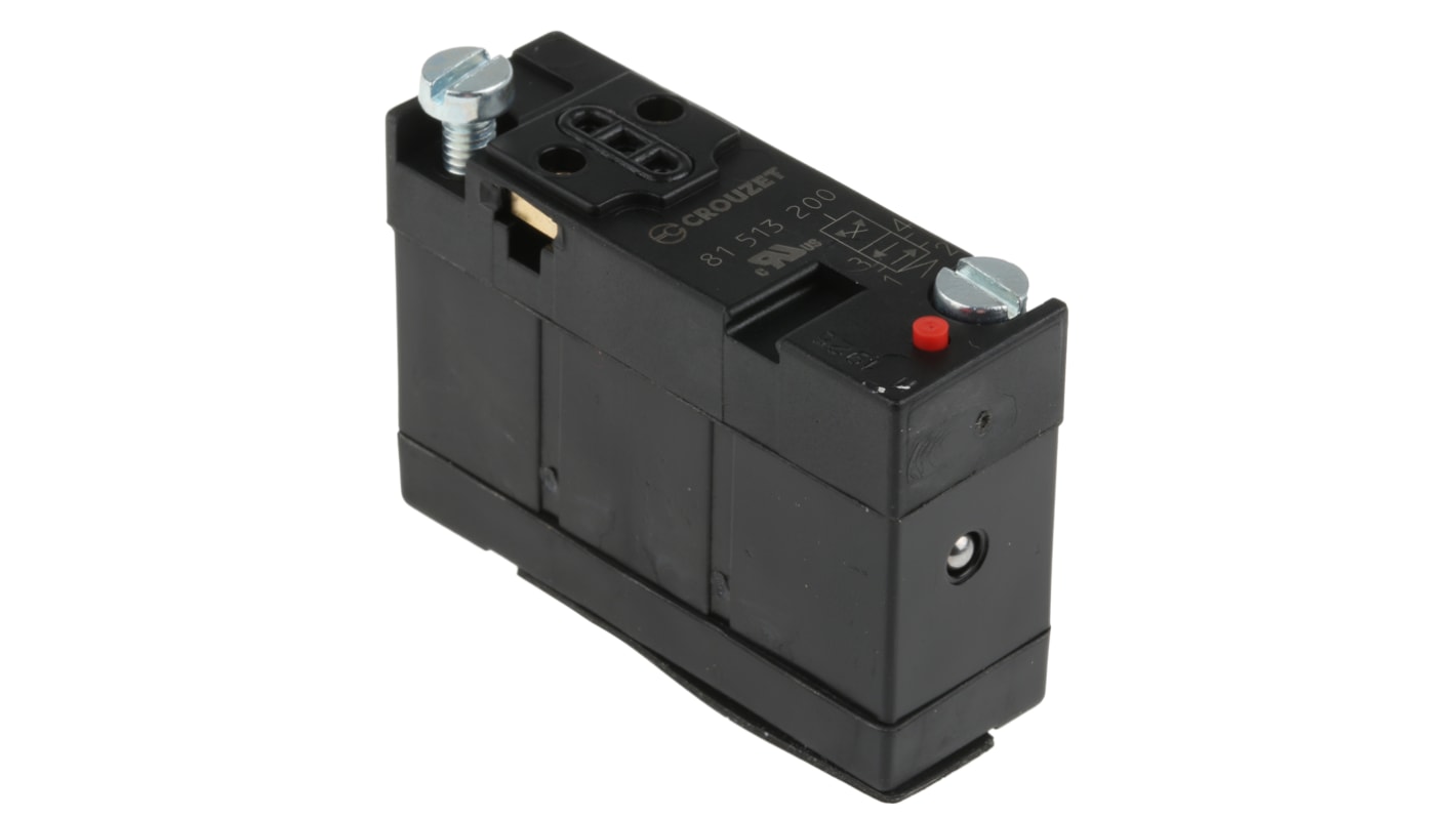 Crouzet 4/2 Pneumatic Solenoid Valve - Pilot/Spring 81 Series