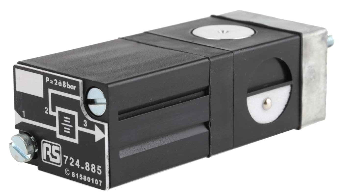 Crouzet Pneumatic Relay Pneumatic Manual Control Valve 81 Series, 2.5mm, III B