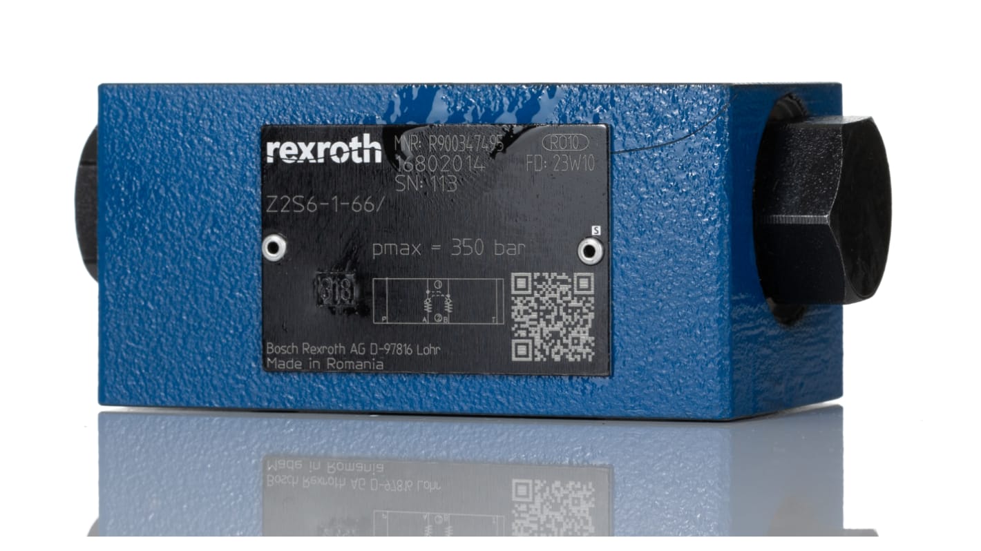 Válvula de retención hidráulica Bosch Rexroth R900347495 Doble