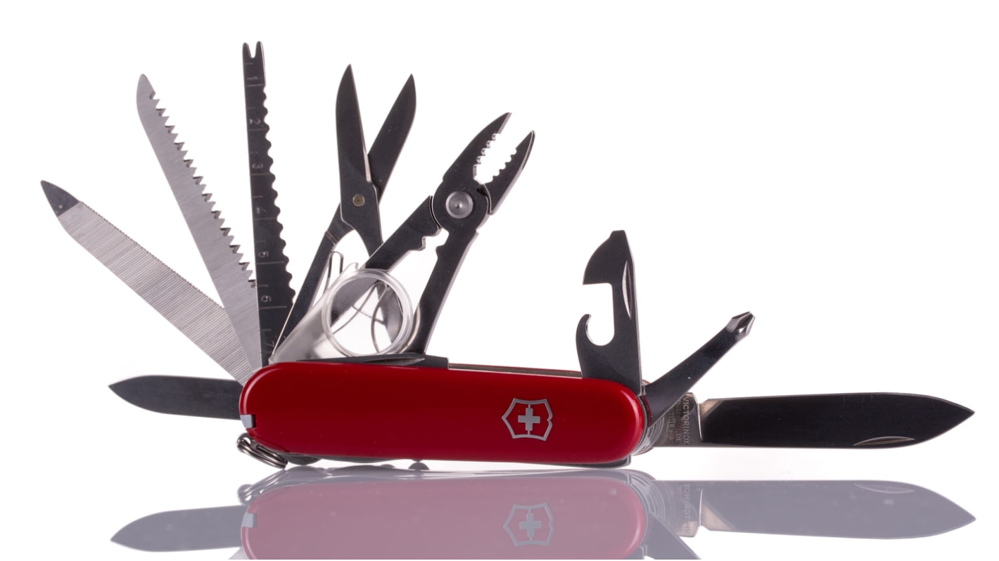 Victorinox Swiss Champ Straight, Multitool Knife, 91mm Closed Length, 185g