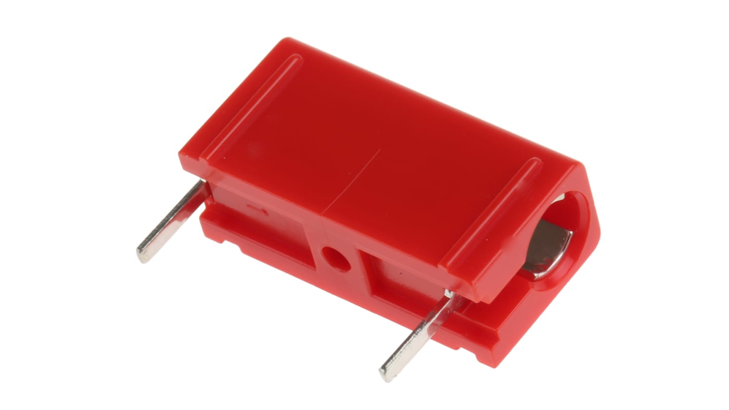 Hirschmann Test & Measurement Red Female Test Socket, 4 mm Connector, Solder Termination, 16A, 60V dc, Tin Plating