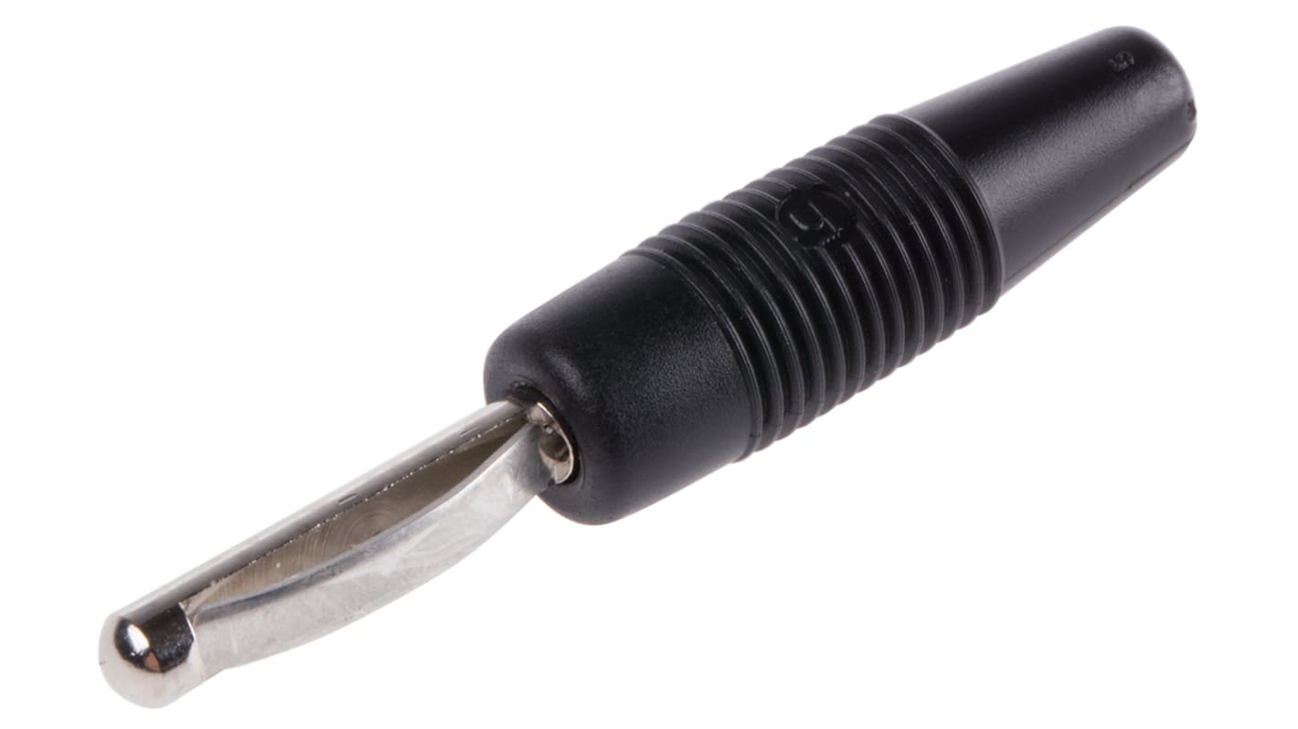 PLUG, VON 30, SOLDER, BLACK