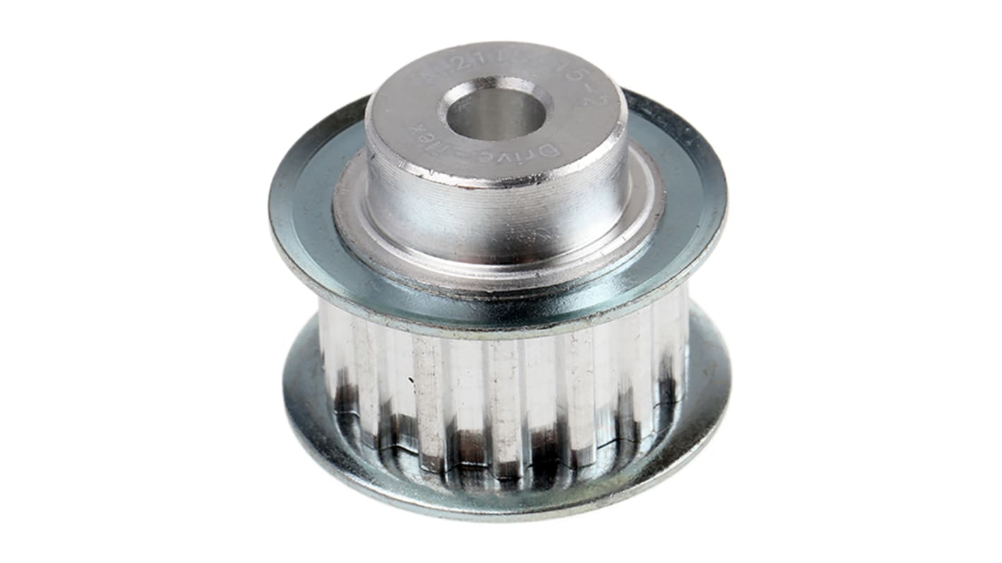 RS PRO Timing Belt Pulley Aluminium 10mm Belt Width x 5mm Pitch 15 Tooth