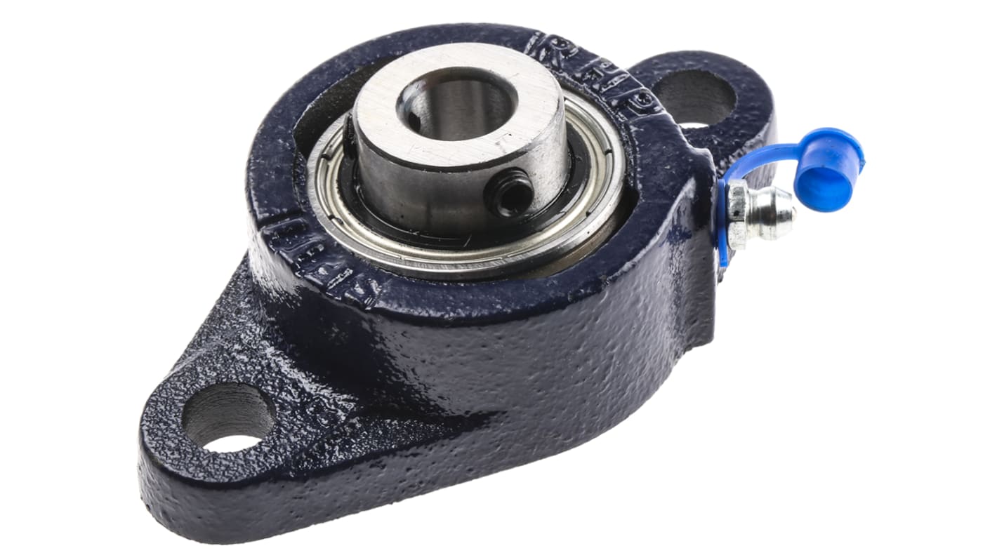 2 Hole Flange Bearing Unit, SFT12, 12mm ID