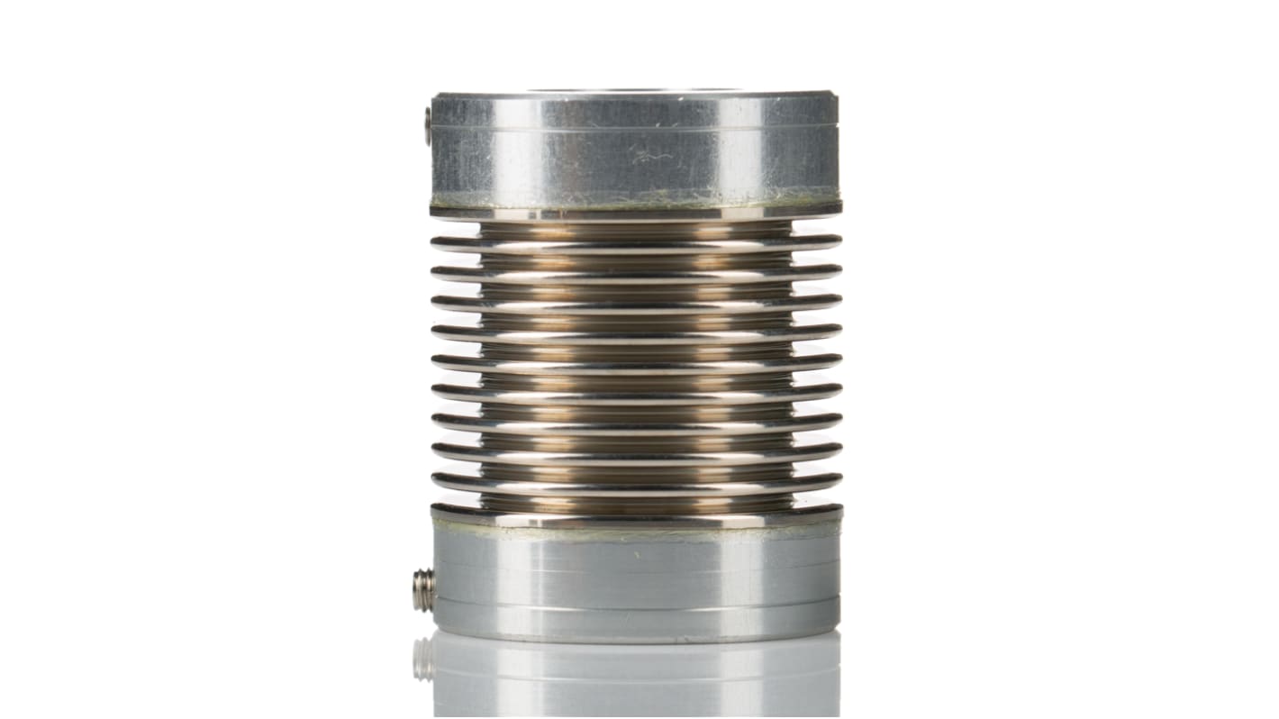 Huco Bellows Coupling, 25mm Outside Diameter, 12mm Bore, 33mm Length Coupler