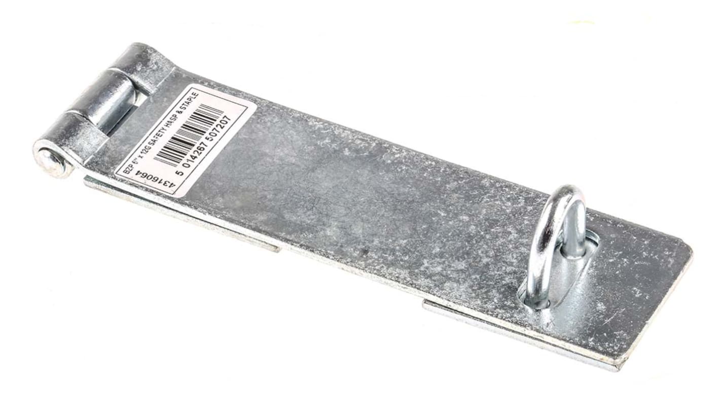 RS PRO Stahl Schließblech mit Haspe, L. 150mm