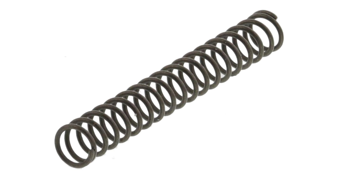 RS PRO 合金钢压缩弹簧, 20.6mm原长度 x 2.82mm外径, 0.32mm线径, 0.38N/mm, 可压缩至8.5mm长