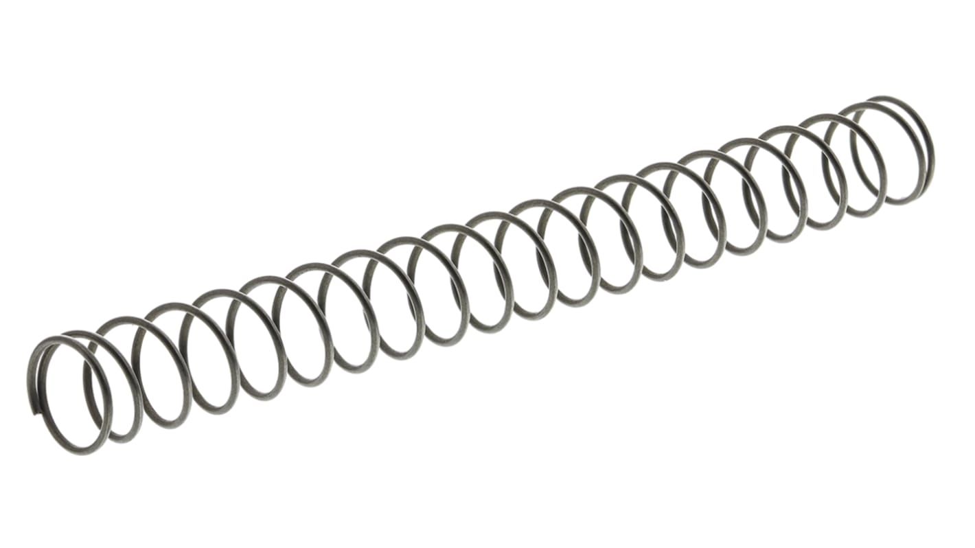 RS PRO 合金钢压缩弹簧, 65mm原长度 x 6.8mm外径, 0.5mm线径, 0.14N/mm, 可压缩至17.4mm长