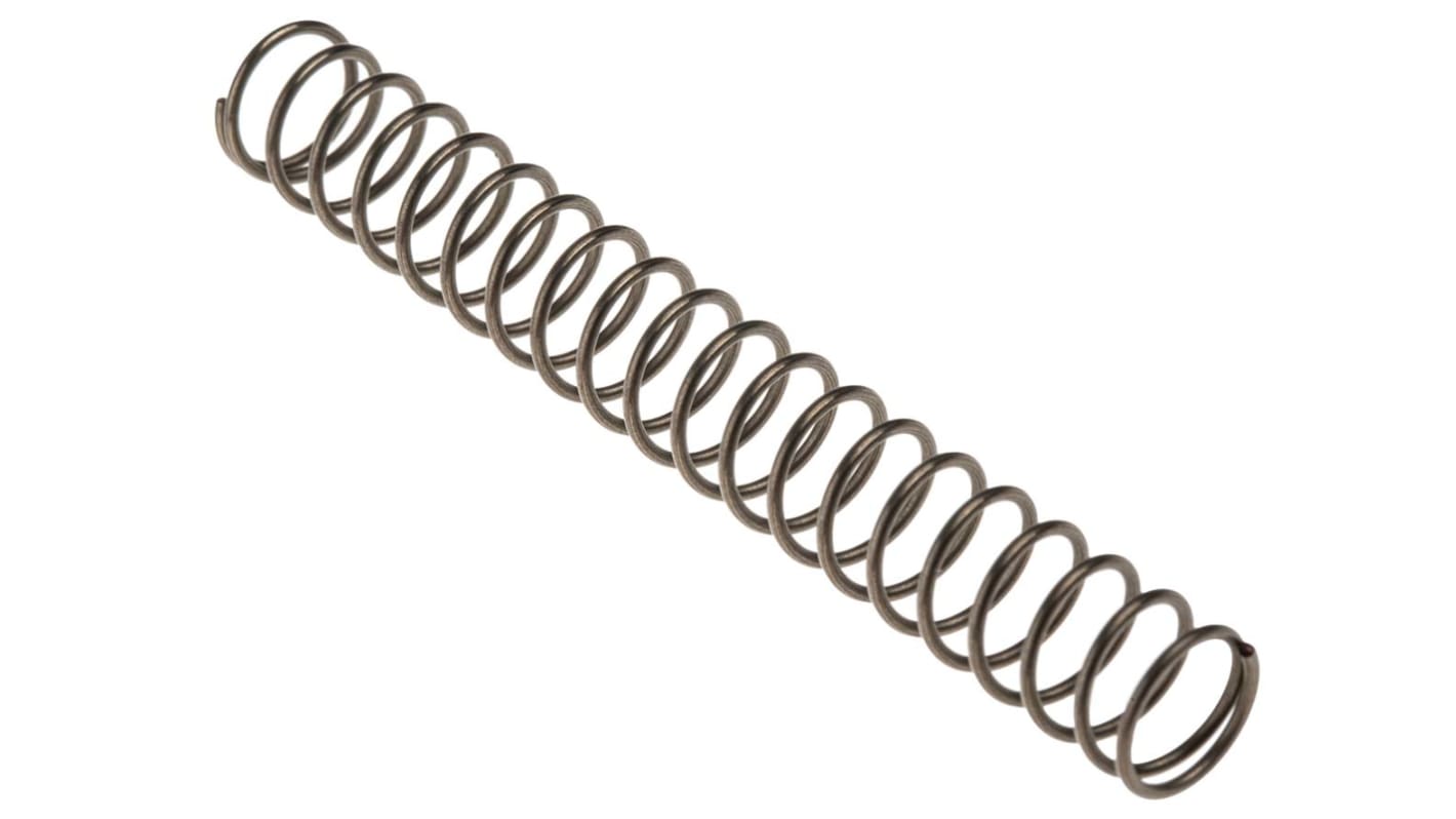 RS PRO Alloy Steel Compression Spring, 68mm x 8.8mm, 0.44N/mm