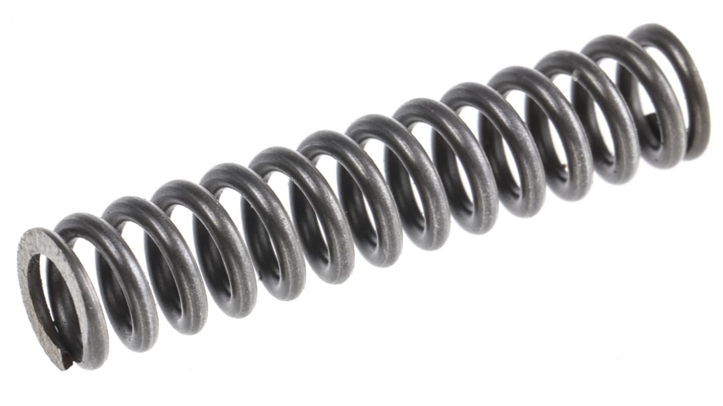RS PRO 合金钢压缩弹簧, 35.5mm原长度 x 7.55mm外径, 1.25mm线径, 8.09N/mm, 可压缩至19.2mm长