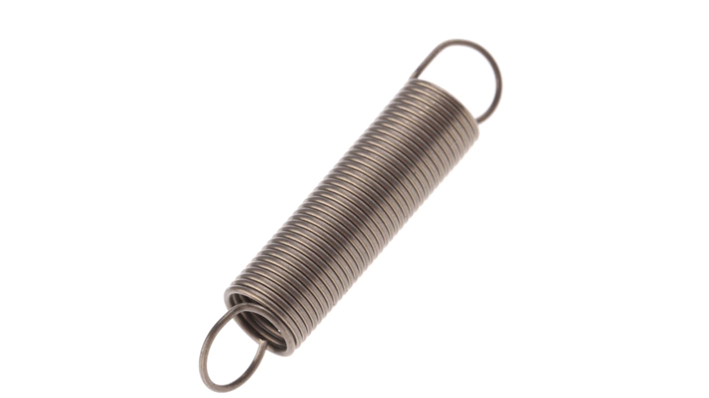 RS PRO Steel Extension Spring, 25mm x 5mm