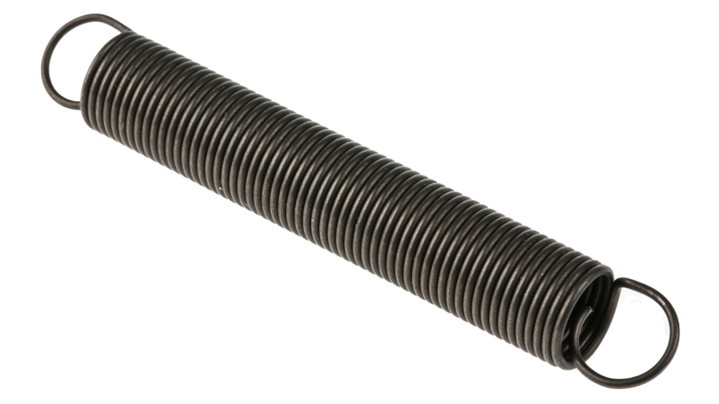 RS PRO Steel Extension Spring, 75.4mm x 11mm