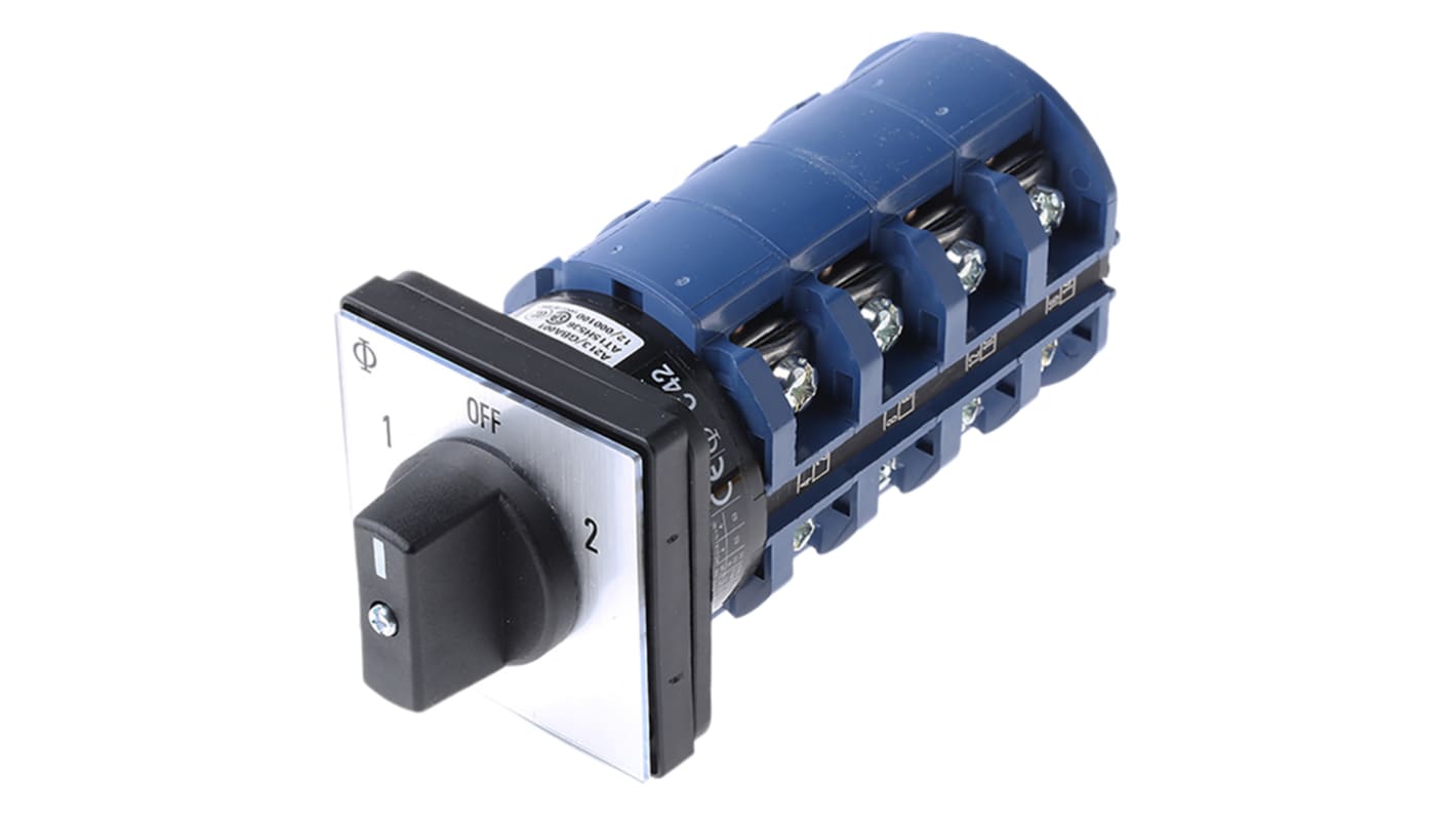 Interruttore Cam Kraus & Naimer C42.A213/GBA001.E 4P, 3 posizioni, 63A
