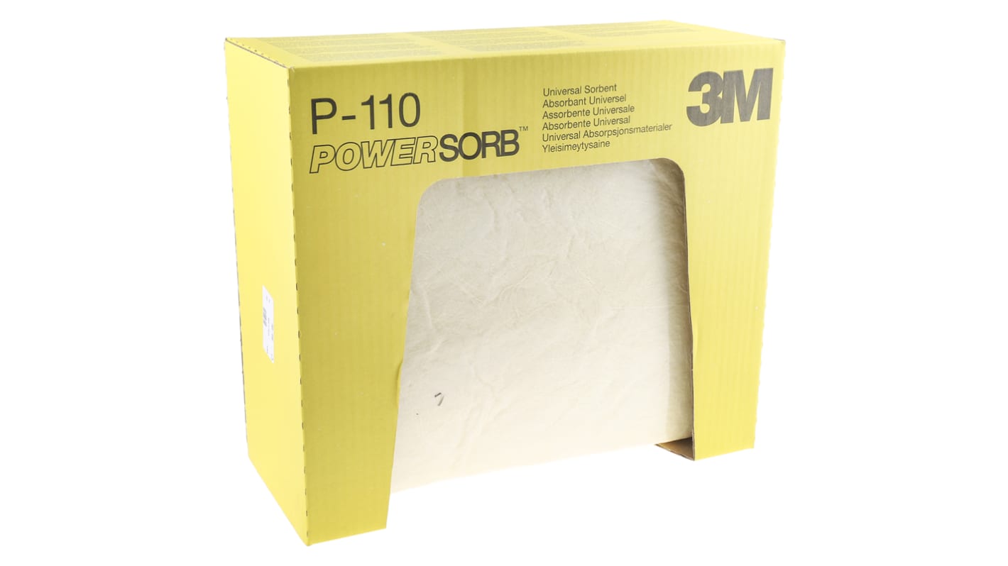 3M Spill Absorbent Sheet for Chemical Use, 50 L Capacity, 50 per Pack