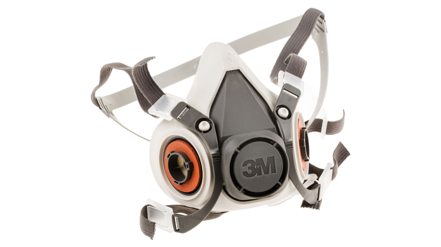 Respiratore a maschera 3M col. Grigio, Taglia Piccolo, Mezza maschera